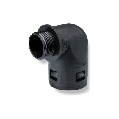 Муфта для гофрированных труб WEYER WQW1-P21B/AD28.5 - коннектор угловой, нар. PG21 WE1604700