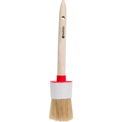 Круглая кисть BARTEX Евро d50 мм, №14, 2", 55 мм, рукоятка дерево 134183