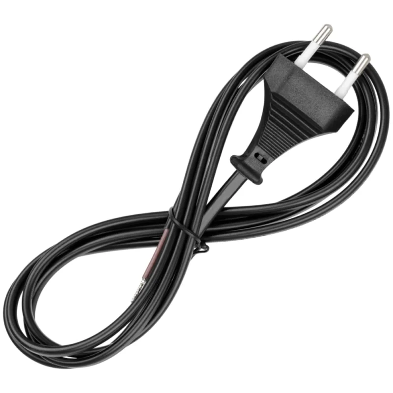 Шнур с плоской вилкой TDM ELECTRIC ШУ02 ШВВП 2x0,75мм2 1,7 м. черный SQ1305-0012