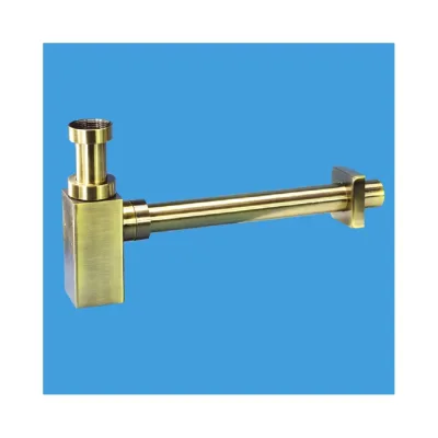 Сифон бутылочный McAlpine 1 1/4х32мм, латунный, с прямоугольной колбой CA32SQEU-AB