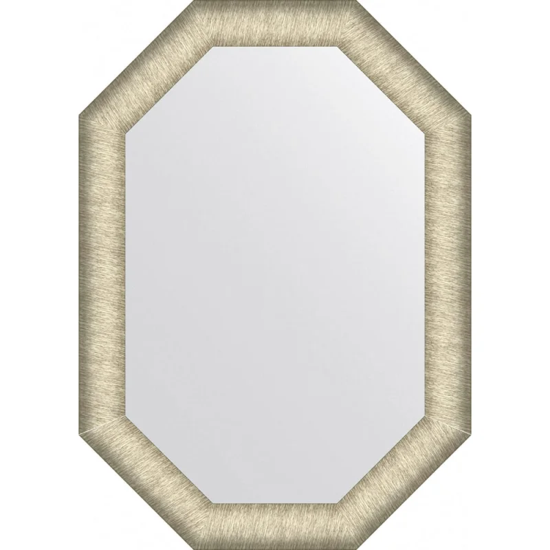 Зеркало EVOFORM в багетной раме - брашированное серебро 59 mm (50x70 cm) BY 7424