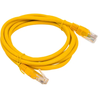 Кабель патч-корд U/UTP 5e кат. 2м FL-U5-C-2M-Y 26AWG(7x0.16 мм), чистая медь, PVC, жёлтый Filum 00-00872997