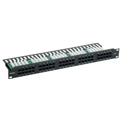Патч-панель GENERICA телефонная 1U кат. 3 RJ45 50 портов Krone PP50-1UC03U-K05-G