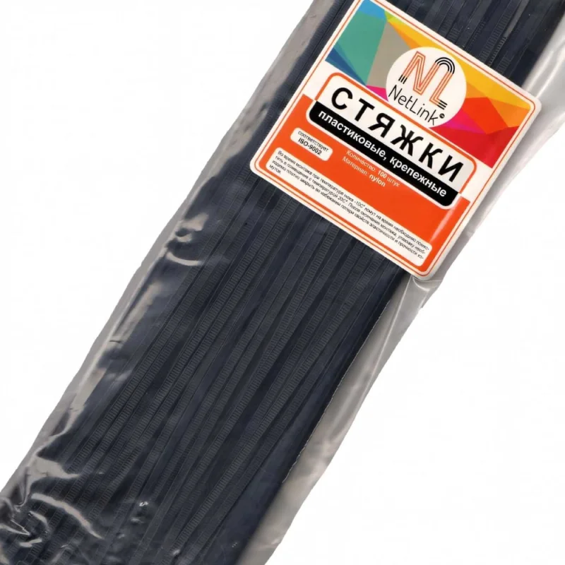 Хомут Netlink nylon 3x150 мм 100 шт черный 00000001107
