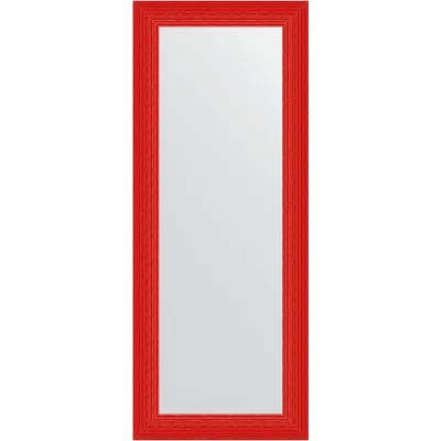 Зеркало EVOFORM в багетной раме - красная волна 89 mm (60x150 cm) 3903