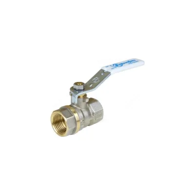 Шаровой кран Aquasfera латунь, никель, полнопроходной, рычажный, Standard Ду25 Ру25 м/м 1101-03 107-5137