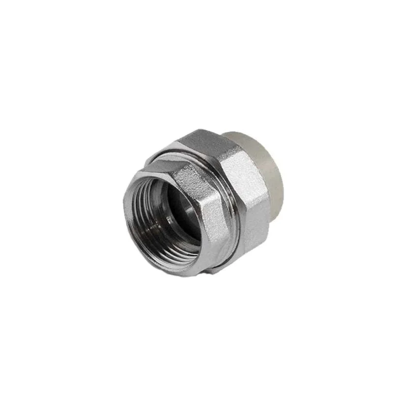 Муфта комбинированная разъемная TEBO PPR, O-ring, 63x2 ВР, серый 016022012