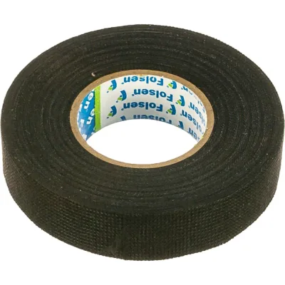 Текстильная изоляционная лента Folsen 19мм х 15м PET 0171519