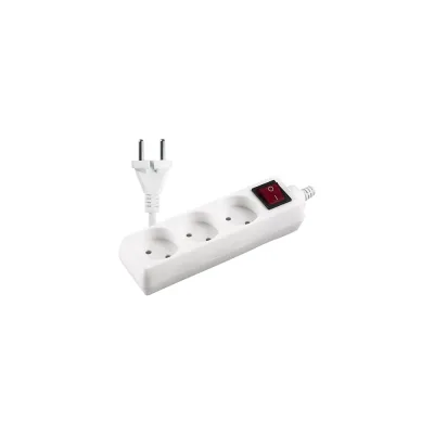 Удлинитель ФАZАFS075-03-150 2,5 кВт ПВС 2х0.75 с выкл. 10А IP20 (3 роз, 1,5 м, выкл) 5017092