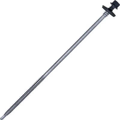 Саморез для сэндвич-панелей HARDWEX ТМ HWX5-P10-6.3/5.5x190 мм, св.№3, RUSPERT, RAL 7024, 50 шт. 5190002407749