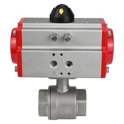 Кран шаровой DN.ru КШМП.316.230-ISO Ду10 Ру63 с пневмоприводом D160-13425