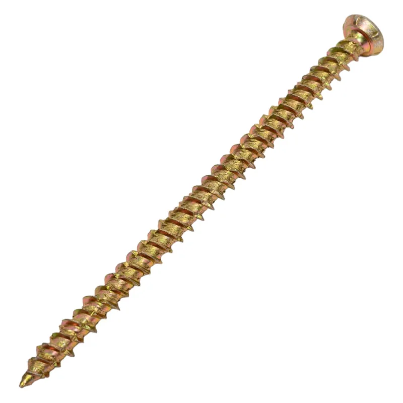 Шуруп по бетону STEELREX шлиц Torx, жёлтый цинк, 7,5x112 мм, 40 шт. 0137075112B300004016