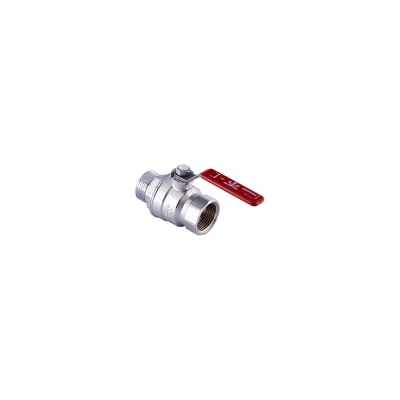 Шаровый кран Gekon хромированный с вн./нар. резьбой 2", ручка-рычаг GK 554L 2