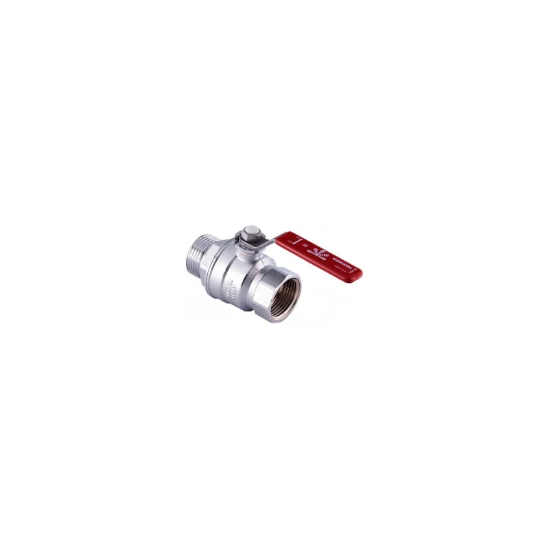 Шаровый кран Gekon хромированный с вн./нар. резьбой 2", ручка-рычаг GK 554L 2