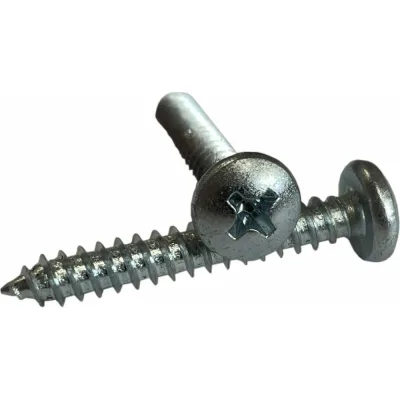 Саморез ZAMETAL 6,3x100 с полукруглой головкой, крестовой шлиц, DIN 7981, цинк, 20 шт. ZA100473