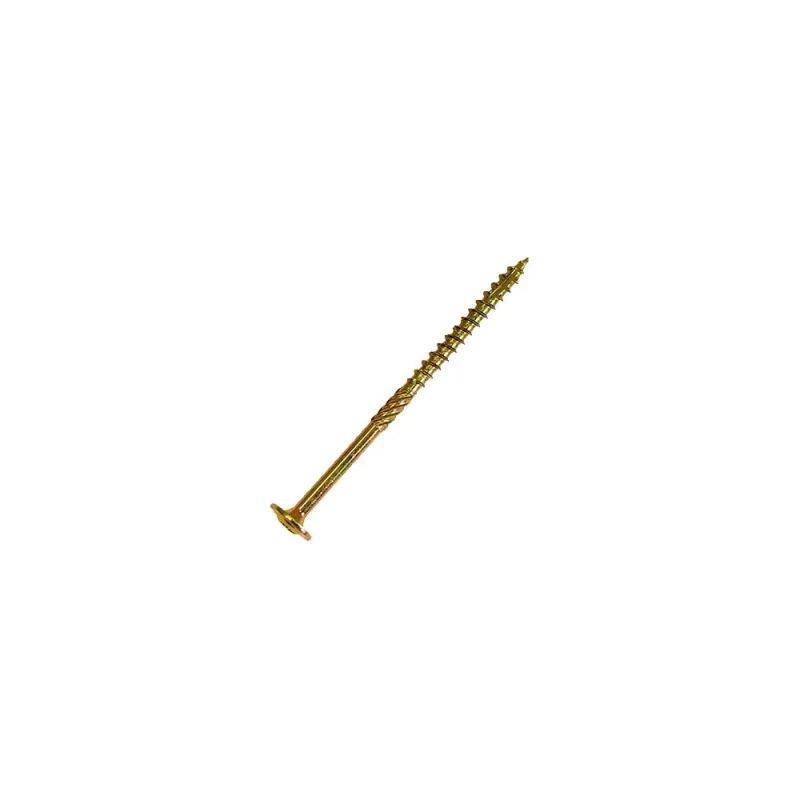 Саморез по дереву HIMTEX проф. желт. тарельчатая голова Torx 30 6x160 50 шт. 06160Wh