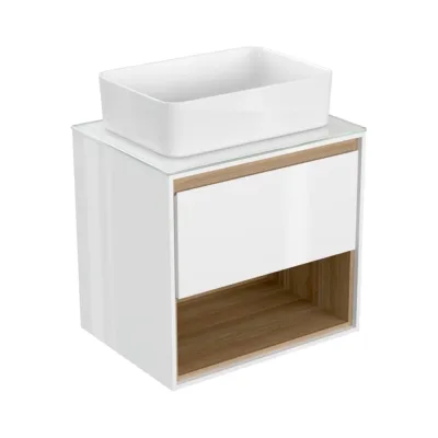 Тумба Cersanit LOUNA 60 со столешницей SP-SZ-LOU60-BL/Wh