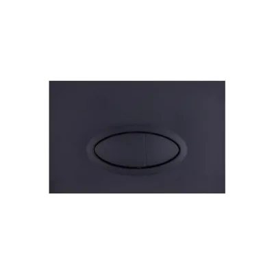 Кнопка смыва Logan OVAL двойная Black Matte 00297676