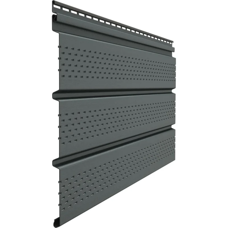 Перфорированный софит Docke Premium графит PSTR-1086