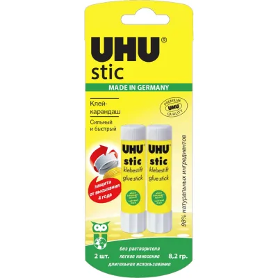 Клей-карандаш UHU 8,2 гр. 2 шт. 60/2-B