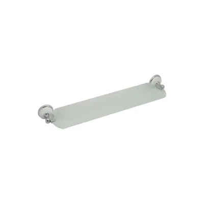 Стеклянная полка Solinne Blanco хром, стекло-сатин B-51111 2552.391