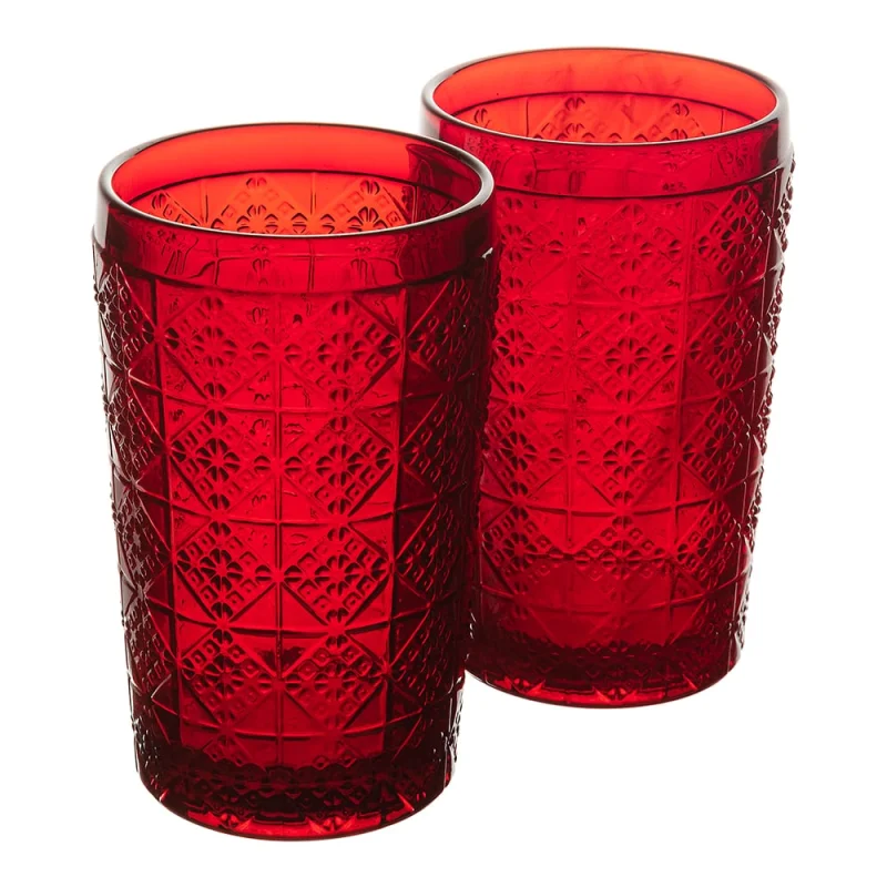 Набор стаканов GIPFEL VINSANTO 2 шт., 350 мл, стекло, красный 51527