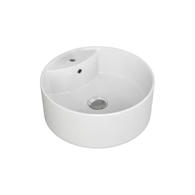 Раковина Teymi Lina S накладная D40 с полочкой под смеситель, белая T50104 ЦБ-00263656