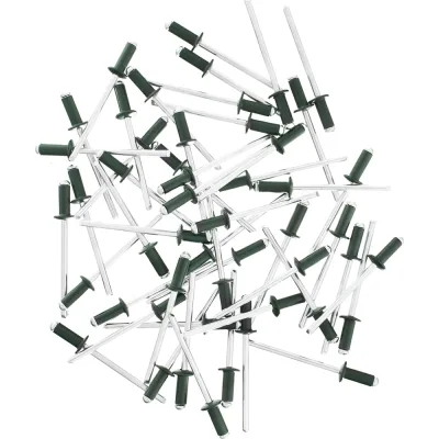 Заклепки RAL 6005 (4.0х10 мм; темно-зеленый) 50 шт. MATRIX 40684