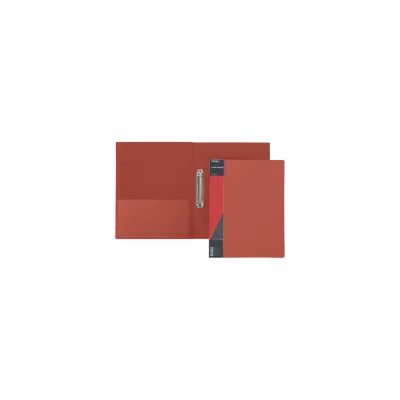 Пластиковая папка Hatber на 2-х кольцах, А4, корешок 25 мм STANDARD 70 20 шт 038477