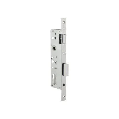Корпус узкопрофильного замка с защёлкой KALE KILIT 153/P (35 мм) w/b хром 6055