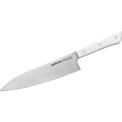 Кухонный нож Samura "HARAKIRI" Гранд Сантоку 197 мм, коррозионно-стойкая сталь, ABS пластик SHR-0096W/K