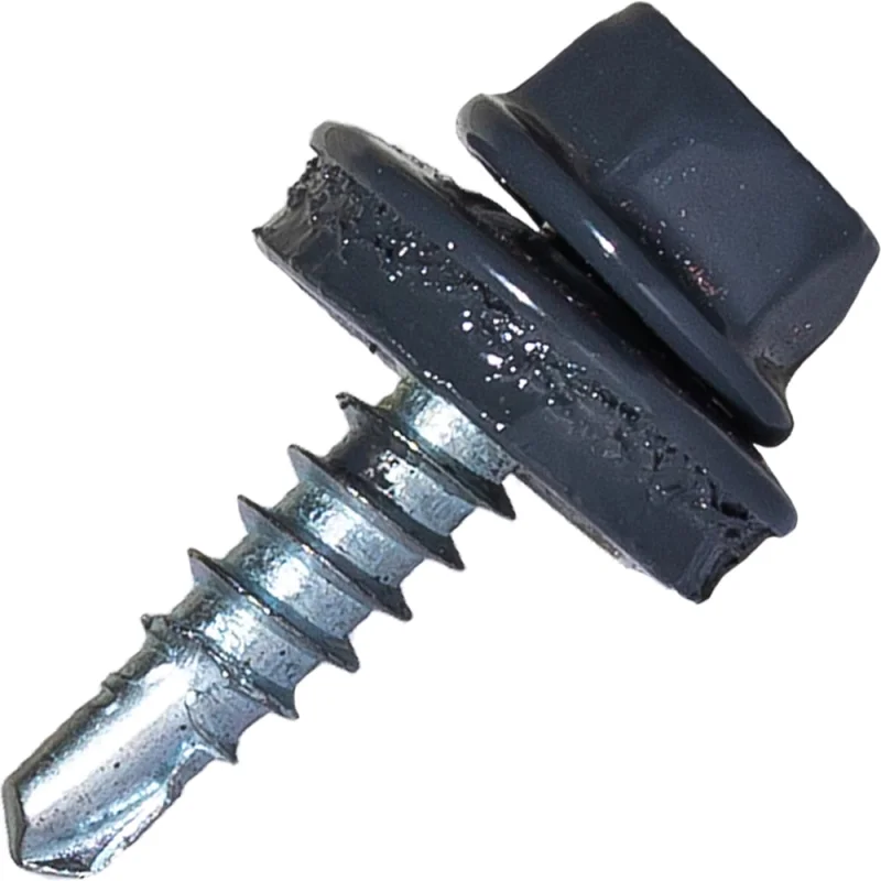 Саморез кровельный по дереву HARDWEX ТМ HWX2-W-P5-4.8x19 мм, св.№1, RAL 7024, 250 шт. 5190000000959