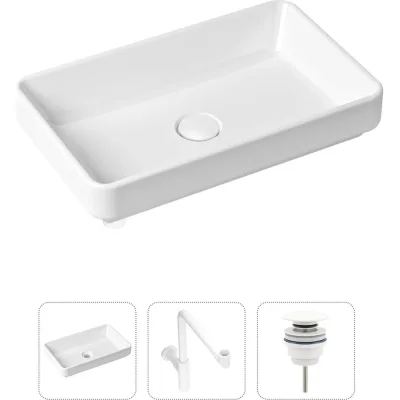 Накладная раковина для ванной Lavinia Boho Bathroom Sink Slim в комплекте 3 в 1 21520162