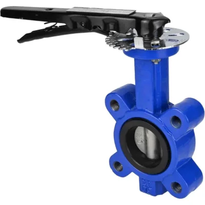Дисковый затвор DN.ru поворотный QT450-304-EPDM-2W-Fb-H Ду80 Ру16 LUG с рукояткой D050-49963