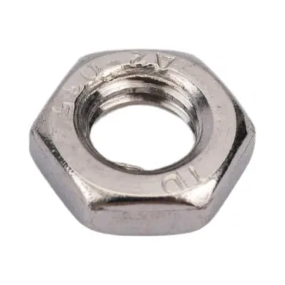 Нержавеющая гайка Insparion Din 439, А2, шестигранная низкая с фаской, М8, 10 шт. С1-00001687