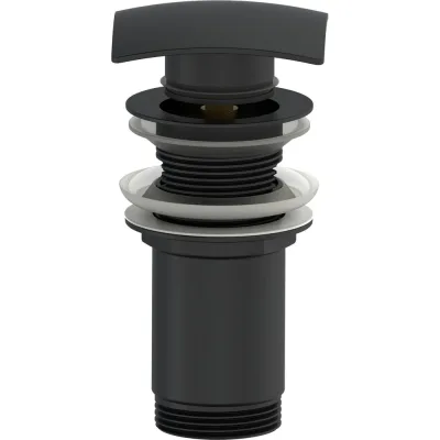 Донный клапан для раковины Wonzon &amp; Woghand черный матовый WW-88SS08-MB