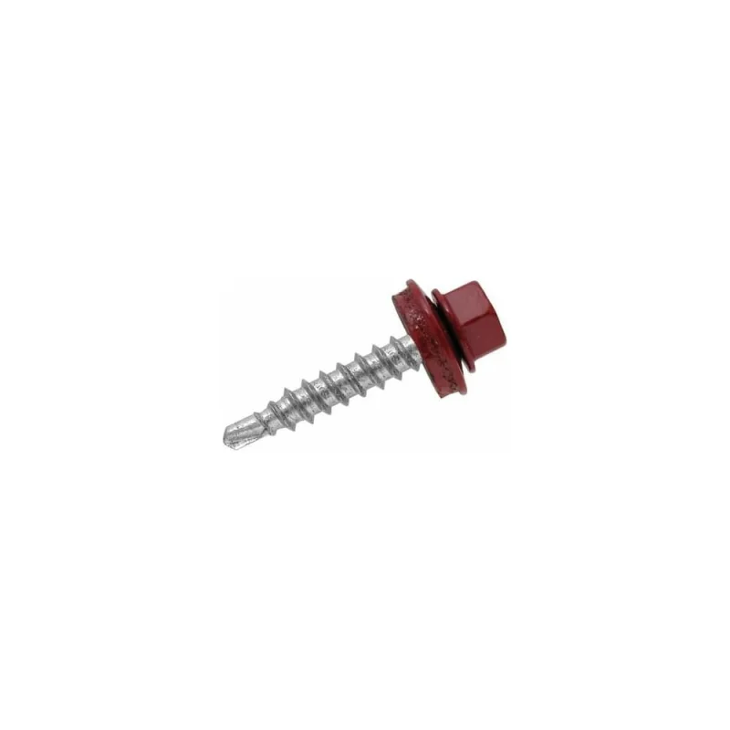 Кровельный саморез Daxmer 5,5x25 RAL 3005 сверло №3, 250 шт 00000304297