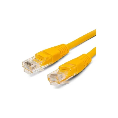 Кабель патч-корд U/UTP 5e кат. 3м FL-U5-3M-Y 26AWG(7x0.16 мм), омедненный алюминий (CCA), PVC, жёлтый Filum 00-00872966