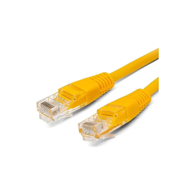 Кабель патч-корд U/UTP 5e кат. 3м FL-U5-3M-Y 26AWG(7x0.16 мм), омедненный алюминий (CCA), PVC, жёлтый Filum 00-00872966