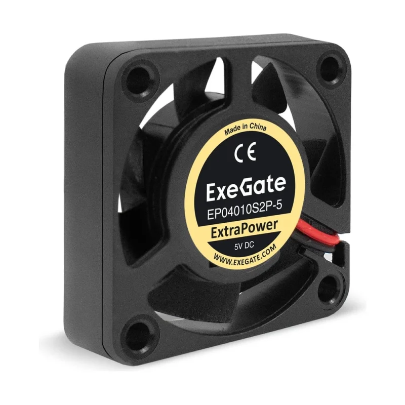 Вентилятор ExeGate 5В DC ExtraPower EP04010S2P-5 40x40x10 мм, Sleeve bearing подшипник скольжения , 2pin, 7500RPM, 35dBA 295194