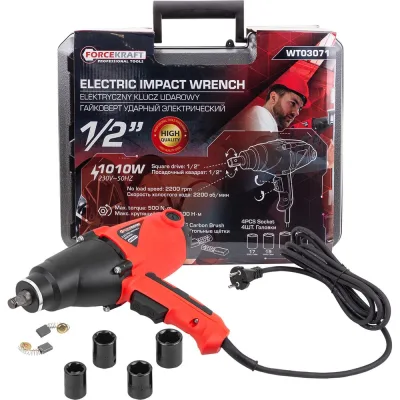 Гайковерт ударный электрический Forcekraft 1010W FK-WT03071(60034)
