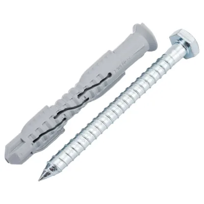 Фасадный дюбель КРЕП-КОМП KENNER Profi нейлон, шуруп под ключ 10х80 100шт фдкп1080