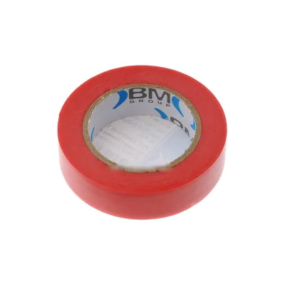 Изолента ПВХ 19 мм x 25 м, цвет красный BM Group BM-ESB1925RO
