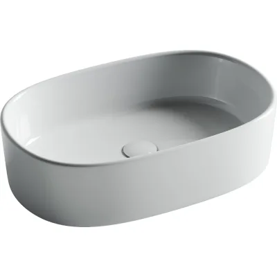 Раковина накладная овальная Ceramicanova 561x359x149, цвет белый CN6075