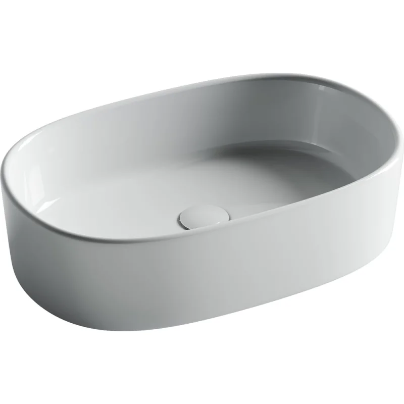 Раковина накладная овальная Ceramicanova 561x359x149, цвет белый CN6075