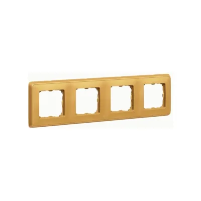 Рамка Legrand Cariva DIY 4 поста матовое золото 695993