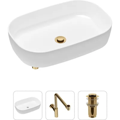 Накладная раковина для ванной Lavinia Boho Bathroom Sink Slim в комплекте 3 в 1 21520103