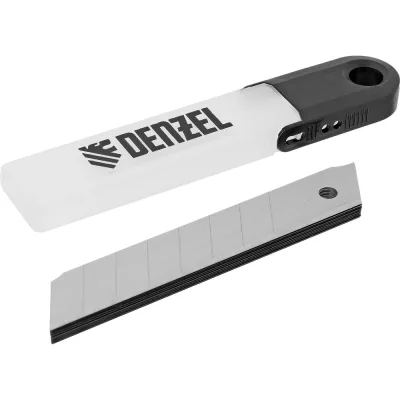 Лезвия 18 мм, сталь SK5, 0.5 мм, 10 шт Denzel 79303