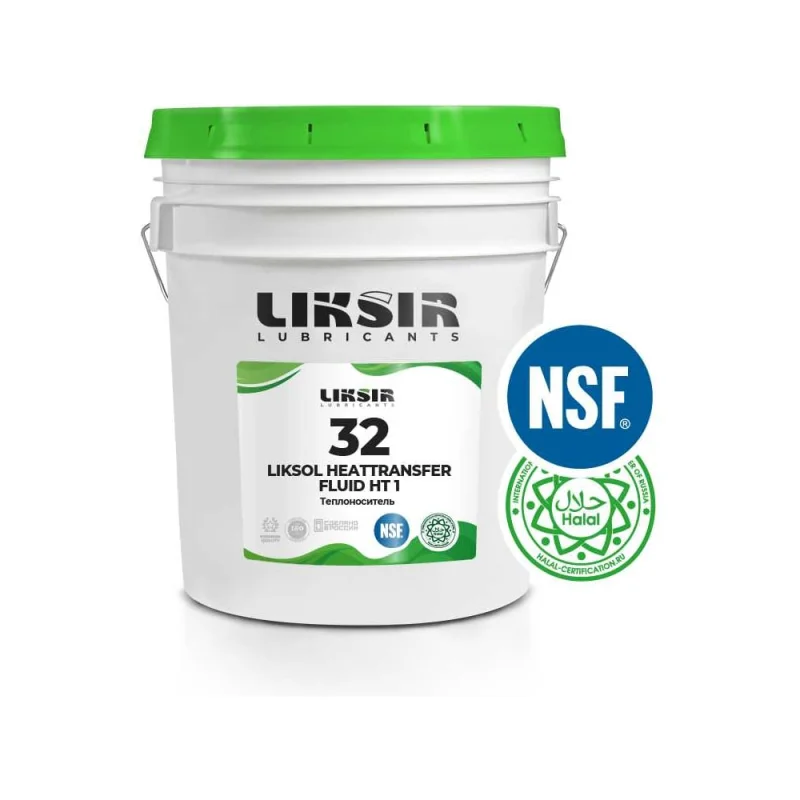Масло-теплоноситель LIKSOL HEATTRANSFER FLUID 32 HT1 с пищевым допуском, 20 л LIKSIR 100801