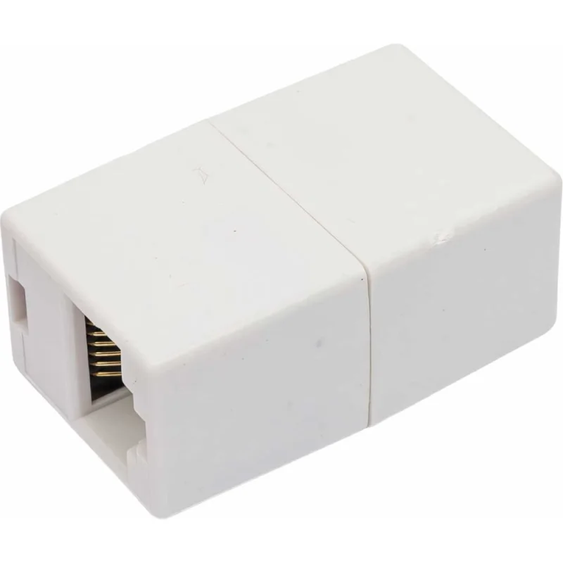 Проходной адаптер ЭРА тип RJ45-RJ45, категория 5е, неэкранированный, упаковка 1 шт. Б0056899